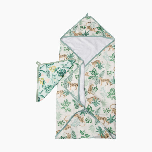 Loulou Lollipop Hooded Towel Set - Tropical Jungle