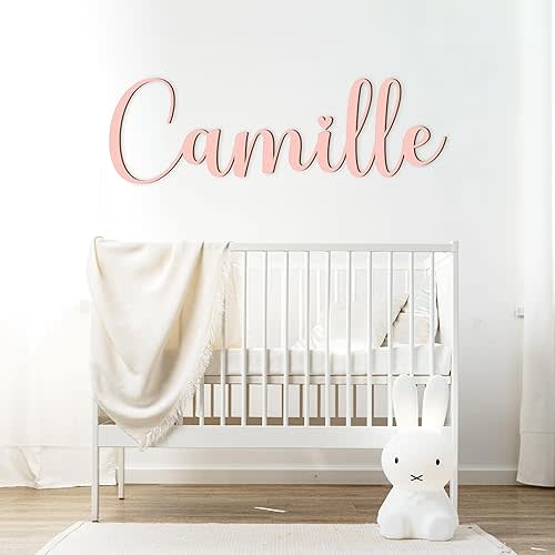 Personalized Nursery Name Sign - Custom Wooden Name Signs for Kids Room, Personalized Name Sign for Nursery - Perfect Baby Shower Gift & Wall Name Decoration
