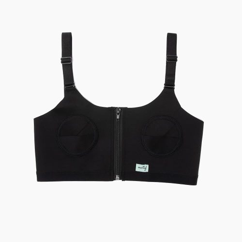 Motif Medical - Hands-Free Pumping Bra - Works with Luna, Duo, Twist, and More - Black