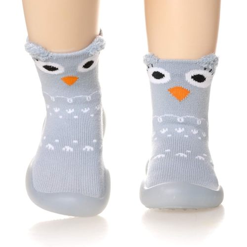 Baby Shoes Toddler Boys Girls First Walking Socks Shoes Non-Skid Slipper Indoor Floor Sneakers for Unisex Newborn Infants