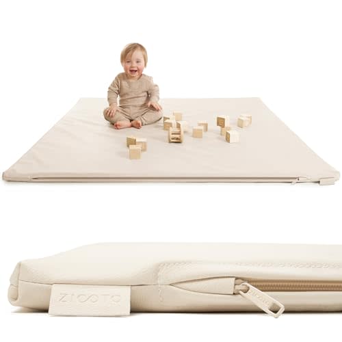 Stylish Padded Baby Play Mat for Your Boy or Girl - Extra Thick & Super Soft Vegan Leather Floor Mat Creates A Safe Play Area for Little Ones - A Beautiful Playmat That Fits Nicely Into Any Playroom
