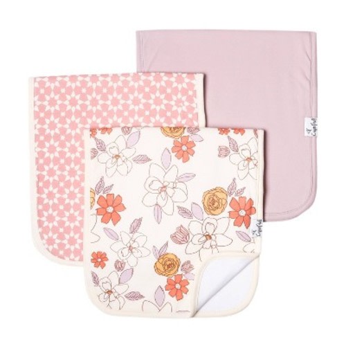 Copper Pearl Burp Cloths - 3pc, Color: Ferra