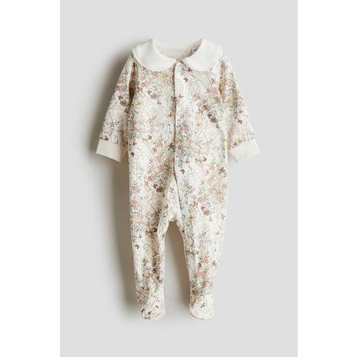 PATTERNED COTTON PAJAMA JUMPSUIT