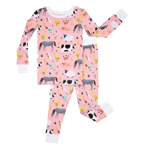 Little Sleepies Two-Piece Pajama Set for Boys & Girls, Soft Viscose from Bamboo Toddler Pajamas for Kids, Family Matching PJs