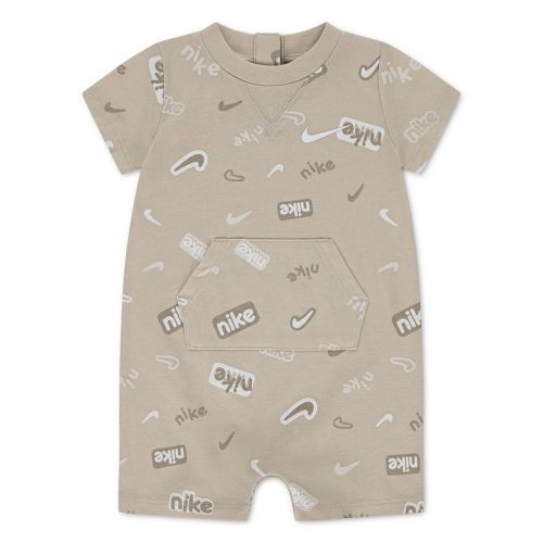 Newborn Baby Nike Printed Logo Short Sleeve Romper