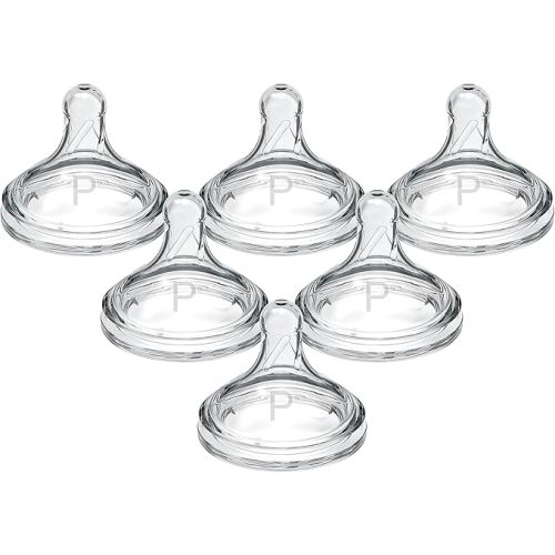 Dr. Brown's Options+ Wide-Neck Baby Bottle Nipple, Preemie (0 Months+), 6 Count