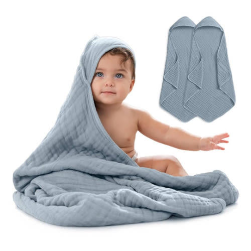 Comfy Cubs Hooded Baby Towel - 2pk