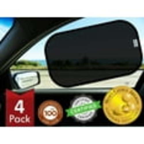 Kinder Fluff Fluff Compact KF2 Car-Shade Semi Transparent Cling 20" x 12" 4 Piece