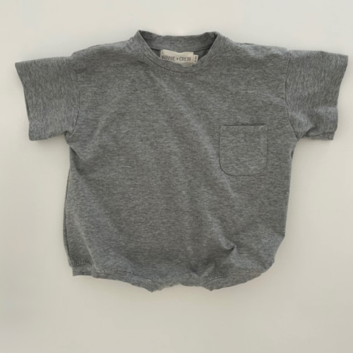 Cory Pocket Romper in Gray | Baby and Toddler | WinnieandCrew.com – Winnie + Crew