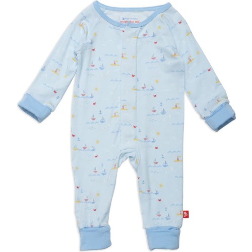 Baby Sailebrate Good Time Convertible Footie, 3-6M, Saile