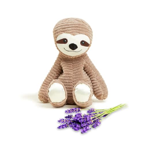 warmies My First Sloth Microwavable, Hot or Cold for Cool Relaxation and Warm Relief, Lavender Scented Cozy Plush Animal