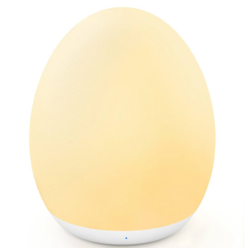 MediAcous Night Light for Kids, Egg Light for Nursery, 7 Colors Changing & Stepless Dimming, Soft Silicone Touch Night Lamp with 1 Hour Timer, Rechargeable Nursery Night for Breastfeeding