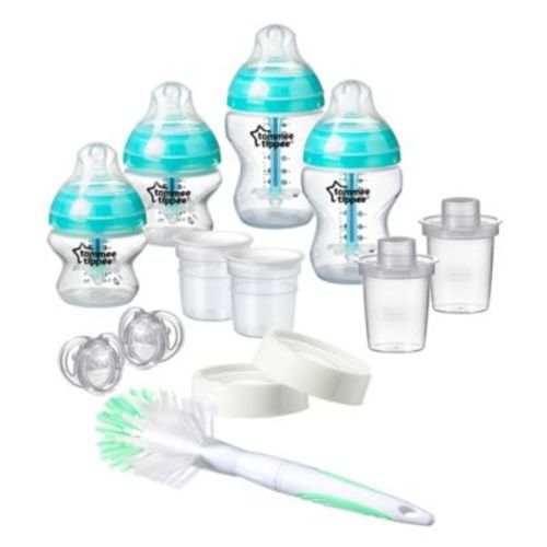 Tommee Tippee Advanced Anti-Colic Newborn Bottle Feeding Starter Set - CLEAR - STARTER SET