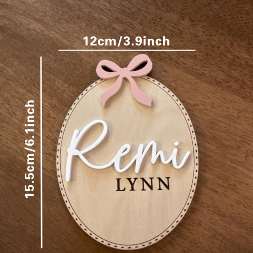 personalized name sign custom engraved oval
