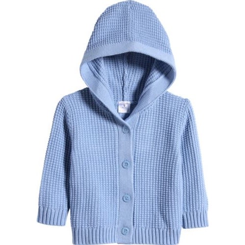 Core Hooded Cotton Cardigan, 6M