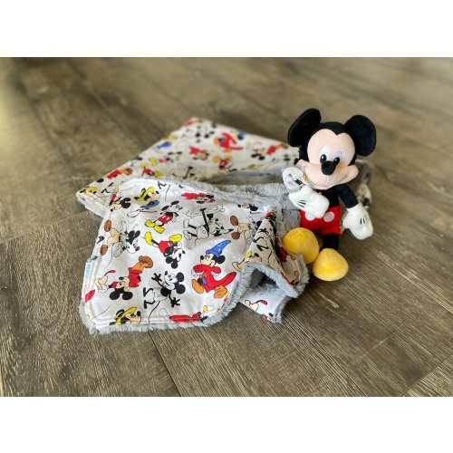 Mickey Mouse Luxery Faux Fur Baby Blanket and Mickey Lovey / security blanket / stuffed toy