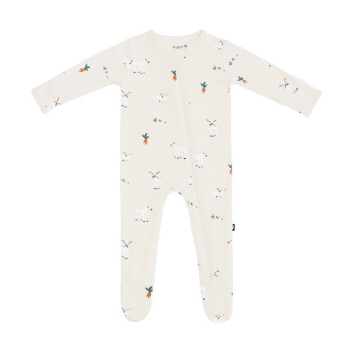 Zippered Footie in Goat