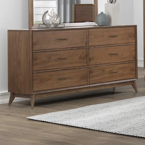 Liberty Furniture Century Modern Satin Walnut Dresser