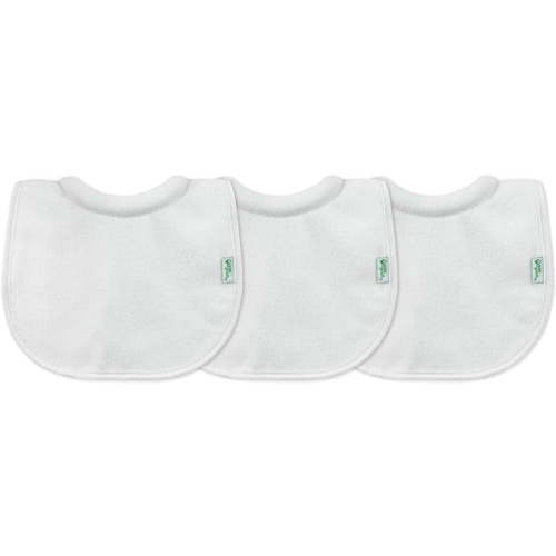 green sprouts Stay-dry Milk-catcher Bib (3pk)-White Set-0/6mo