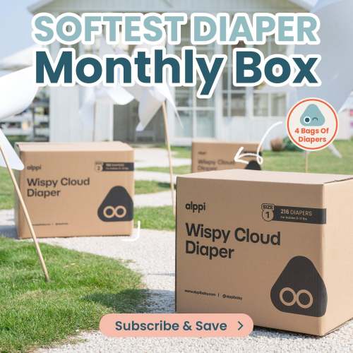 Alppi Wispy Cloud Diaper Monthly Box