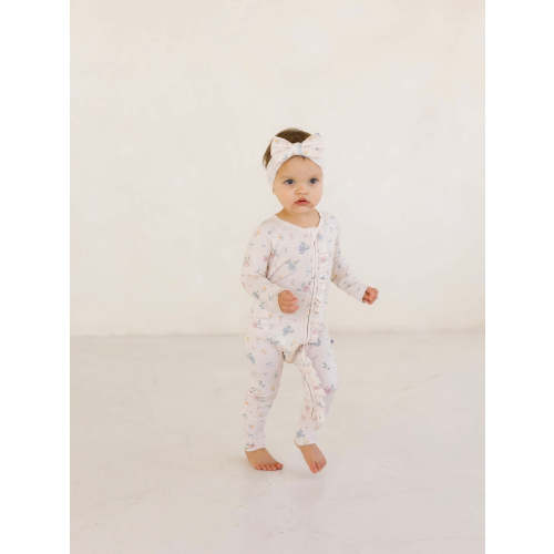 Layne Floral | Bamboo Zip Pajamas
