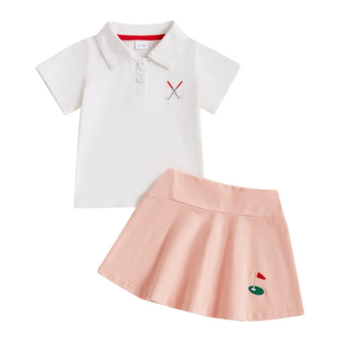 GOLFING QUEEN Polo-Shirt Skirt Outfit - Hazel & Bo
