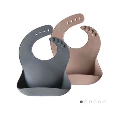 Silicone Baby Bib - 2 Pack