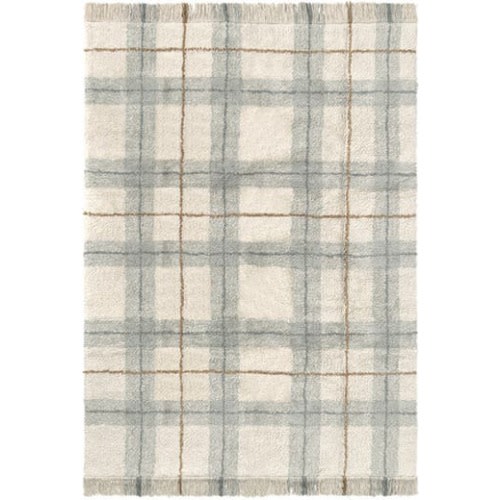 Tartan Washable Cotton Blend Area Rug, Medium