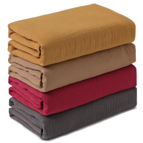 Gllquen Baby Muslin Cotton Swaddle Blankets 4-Pack for Newborn Infant Toddler Boys Girls, 38'' x 40", Sunset
