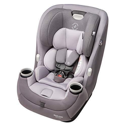 Maxi-Cosi Pria All-in-One Convertible Car Seat, rear-facing, from 4-40 pounds: forward-facing to 65 pounds: and up to 100 pounds in booster mode, Silver Charm
