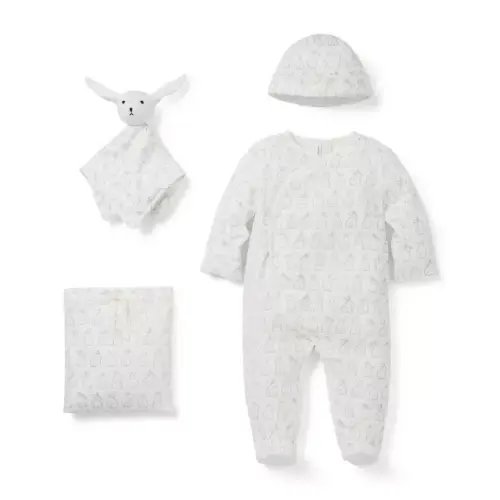 Baby Jet Ivory Bunny Baby Bundle Of Love Gift Set by Janie and Jack