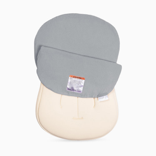 Infant Lounger Curve Muslin Cover - Stone