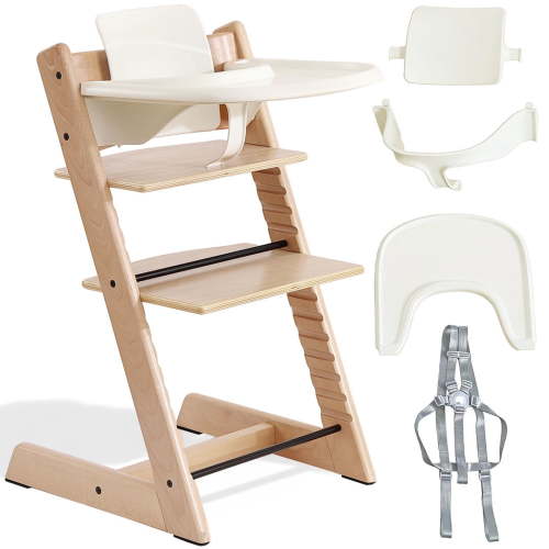 MotionGrey Blessy Baby High Chair for Toddlers & Infants, Wooden, Adjustable, Easy-to-Clean, Removable Tray, Compact & Lightweight, Ideal for Feeding & Dining – Frame & Accessories Included - Walmart.ca