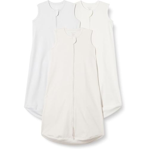 Amazon Essentials Unisex Babies' Cotton Sleep Sack, Wearable Blanket, 0.5 TOG, Pack of 3