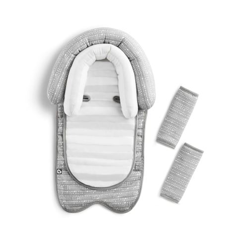 Munchkin Brica XtraGuard Head Support & Strap Cover for Baby Car Seats with Silver-Ion Technology, Dots
