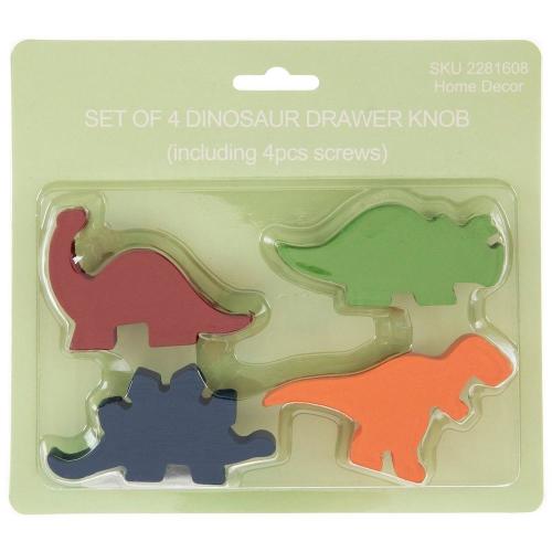 Multi-Color Dinosaur Knobs