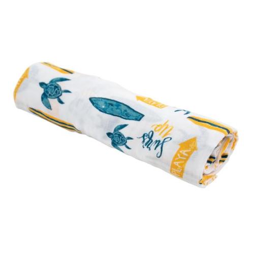 Surf Single Luxury Muslin Swaddle Blanket – Bebe au Lait