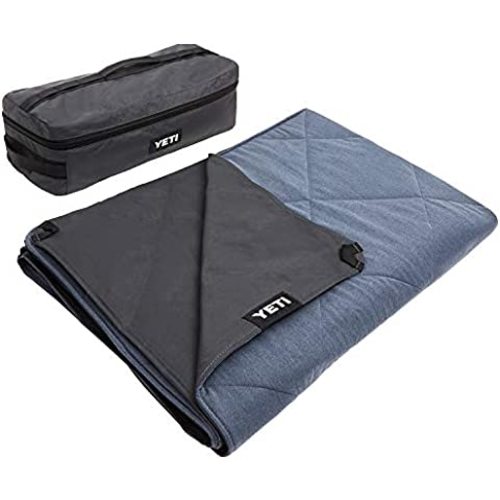 YETI Lowlands Blanket, Multi-Use Blanket with Travel Bag, Smoke Blue