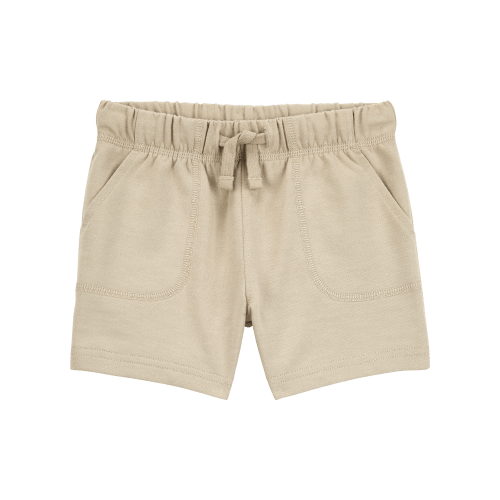 Baby Boy Pull-On French Terry Shorts - Khaki - Carter's | Carter's