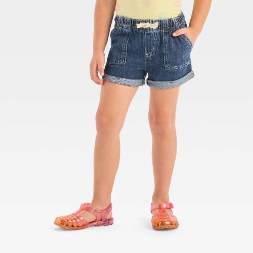 Toddler Girls' Denim Shorts - Cat & Jack™ Lilac Purple 12m