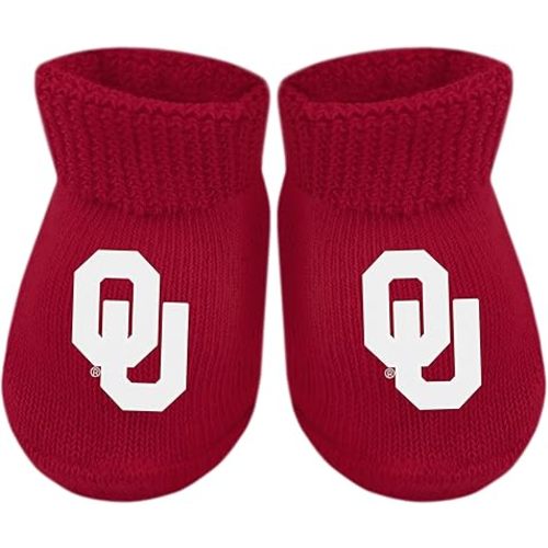 Creative Knitwear College Baby Bootie Sock - Team Logo, Multiple Colors, for Boys & Girls (Newborn - 6 Months)