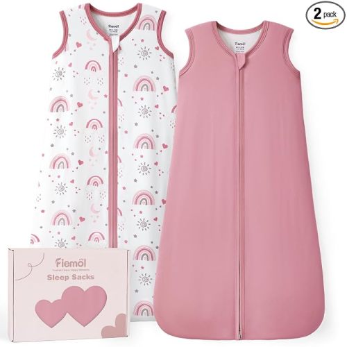 Rayon Made from Bamboo Sleep Sack 1.0 TOG, 0-6 Months Baby