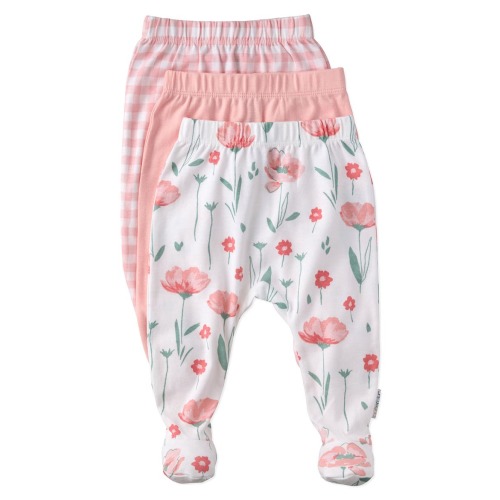 Fallon Footed Organic Cotton Assorted 3-Pack Pants