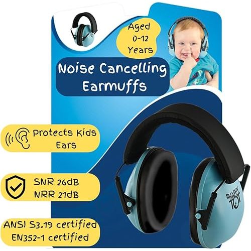 Noise Cancelling Headphones for Kids, Adjustable Baby Ear Protection Earmuffs with Ergonomic Design