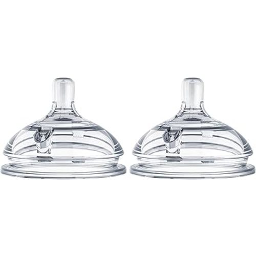 Comotomo Silicone Replacement Nipple, Slow Flow, 0-3 Months, 2 Count(Pack of 2)