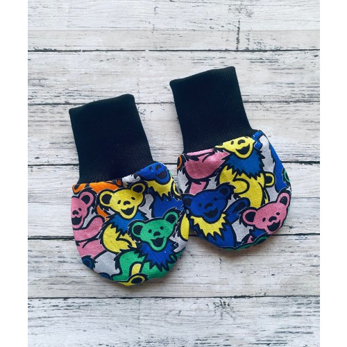 Rock N Roll Band Music Newborn Mitts One Size