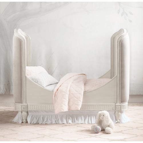 Belle Upholstered Crib Toddler Bed Kit | RH Baby & Child