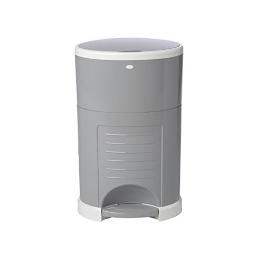 Dekor Classic Hands-Free Diaper Pail | Gray | Easiest to Use | Just Step – Drop – Done | Doesn’t Absorb Odors | 20 Second Bag Change | Most Economical Refill System