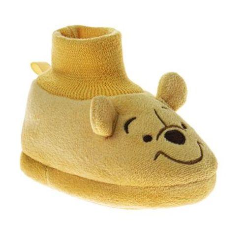 Disney Winnie The Pooh Baby Bootie Shoe. (infant)yellow, Size: 4