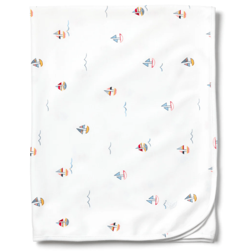 Pima Baby Blanket in Bateau